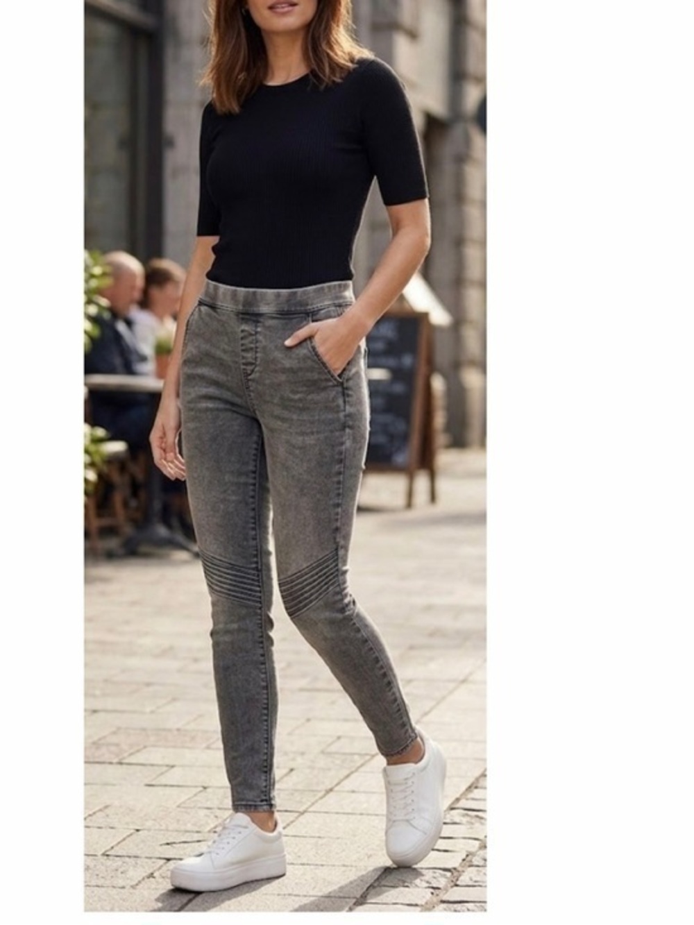 Denizen Levi’s High Rise Jeggings Jeans Stretch Pull On Acid Wash Retro Size XS